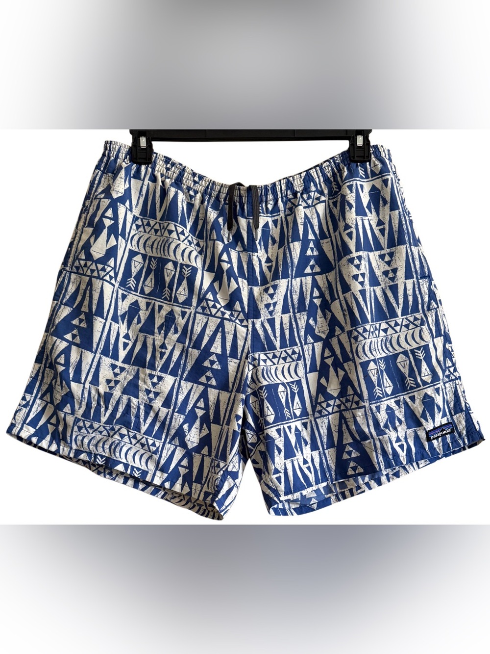 PATAGONIA Men’s Outdoor Tribal Geometric Graphic Printed Baggies Shorts Size XL - Picture 3 of 7